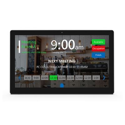 10.1-Zoll-NFC POE Wandmontierter Besprechungsraum Android-Tablet mit LED-Lichtbar
