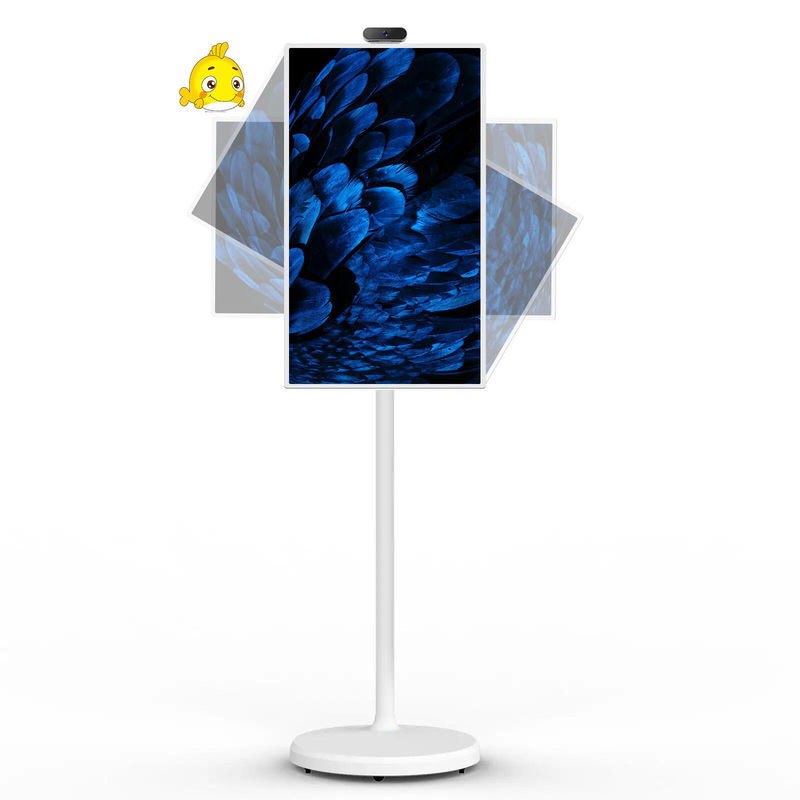 Portable Indoor 24 Inch Android Moving Smart Stand By Me Floor Standing Smart TV (Innenraum 24 Zoll Android bewegliche Smart Stand By Me)