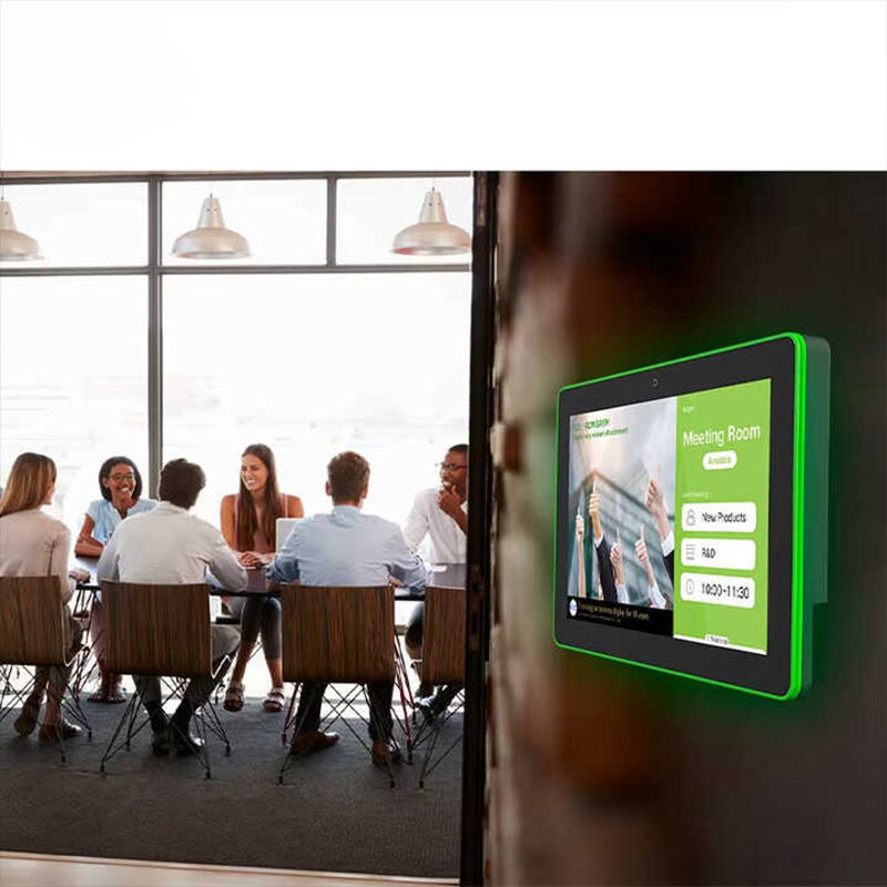 10.1-Zoll-Smart-Home-Tablet mit RK3566-CPU und vierseitiger LED-Lichtleiste - Wandmontierter Android-Steuerein