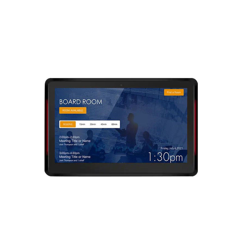 10.1 Zoll RK3399 2+16 GB Wandmontiertes Konferenzraum Tablet NFC POE Besprechungsraum Buchungssystem mit beiden Seiten Licht
