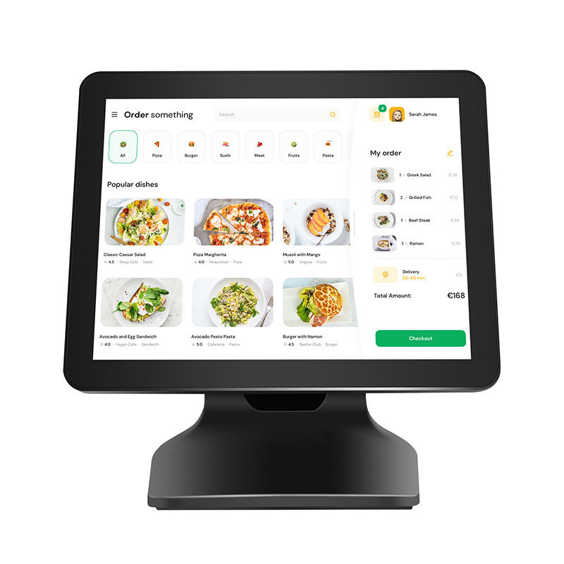 Supermarkt-Restaurant 15,6 Zoll Win10 Kassenregister-System mit Single-Screen-POS-Terminal und Kapazitäts-Touchscreen