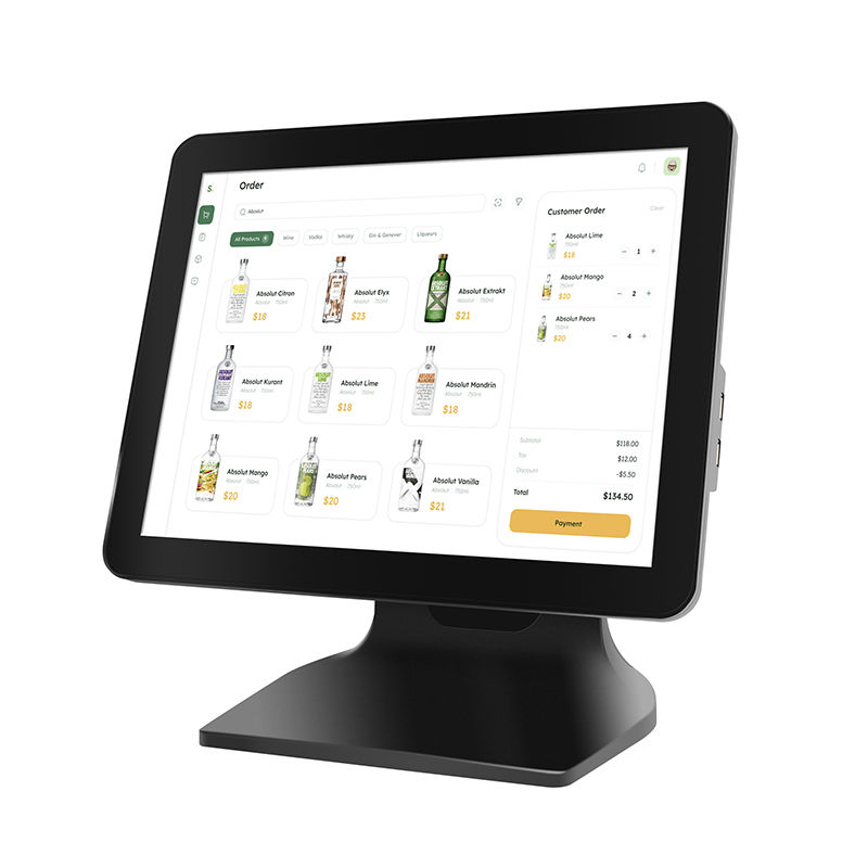 15,6" 8+256GB Großer Speicher POS-Kasse 1080P Win10 Touchscreen POS-Maschine mit Kundendisplay