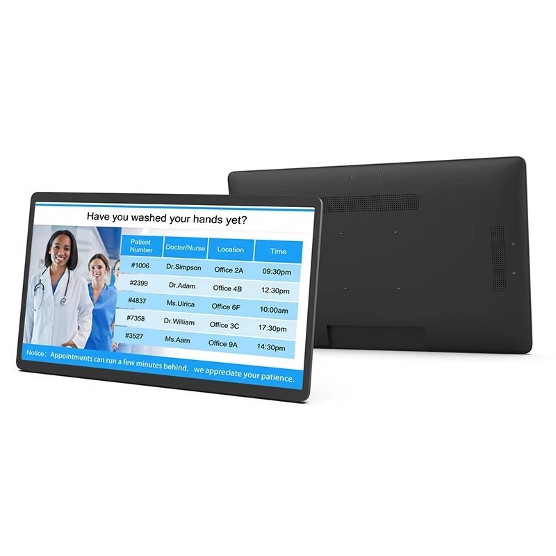 Wandmontierte 24 Zoll Android 12 Tablet PC POE NFC LCD Touchscreen Werbeanzeige Digital Signage Werbevideo-Player