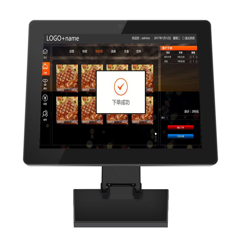 1.6GHz Quad Core Android POS Tablet mit 15-Zoll-Touchscreen und 10-Punkt-Kapazität-Touch