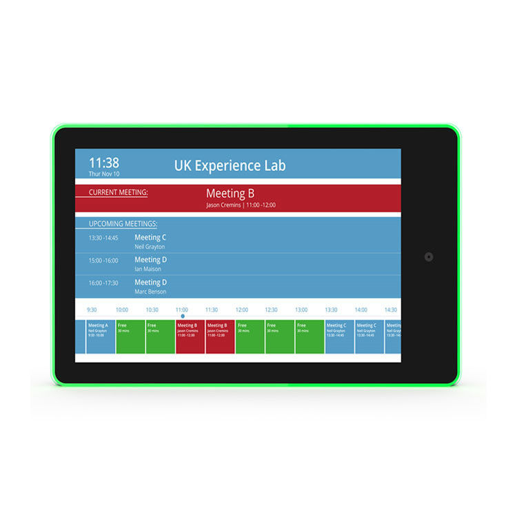 10.1 Zoll Konferenzraum Android Tablet RK3399 NFC POE Meeting Room Scheduler Tablet PC mit Led-Licht