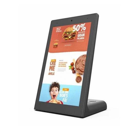10-Zoll-UL-zertifiziertes Portrait Android Tablet mit RJ45 und PoE für industrielle Anwendungen