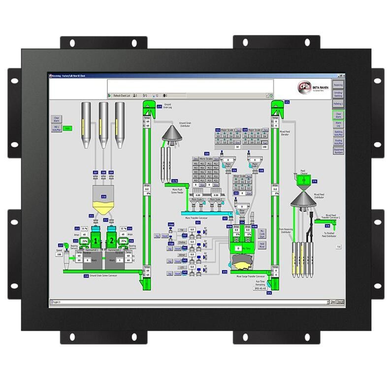 12-Zoll-Open-Frame-Touchscreen-Monitor mit hoher Helligkeit für Industrie- und Gewerbesysteme