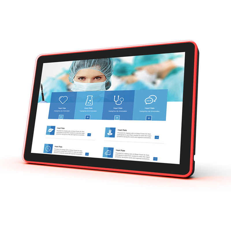RK3288 Wandmontage Touchscreen Tablet mit 10-Punkte-kapazitiven Touch und LED-Lichtbar