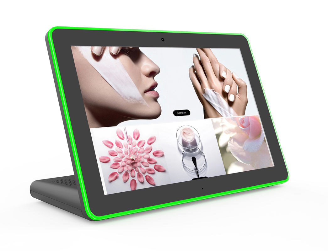 10.1-Zoll-PC mit Android 8.1 All-in-One-Touchscreen mit LED-Lichtleiste und Quad-Core-Cortex-A7-Prozessor